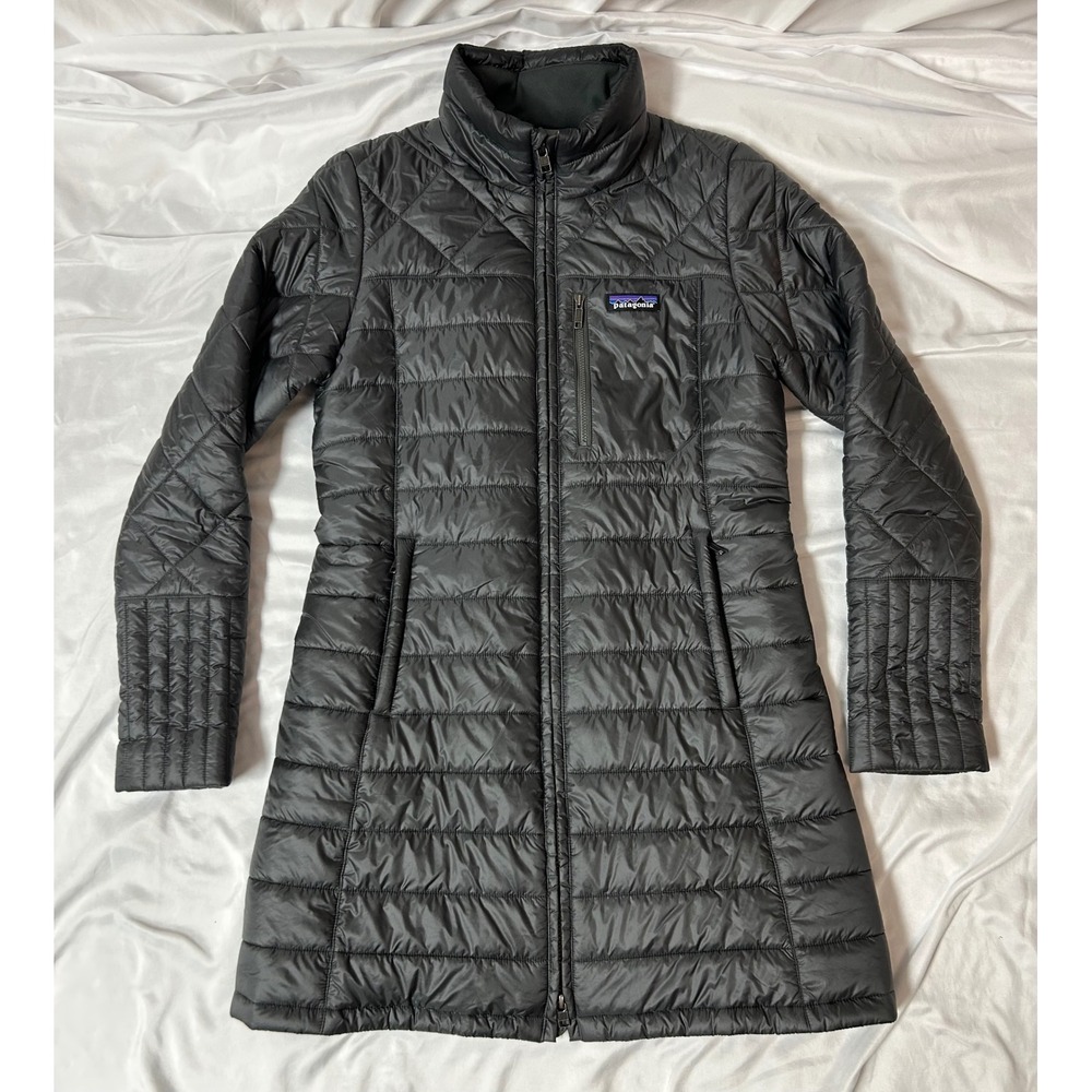 Patagonia Radalie Parka Forge Grey Quilted Insulated Jacket 27695 Gorp Womens S